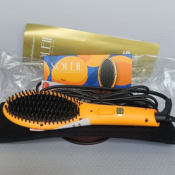SOLEIL HAIR TOOLS Mini Heat Brush - Apricot - Picture 2 of 7